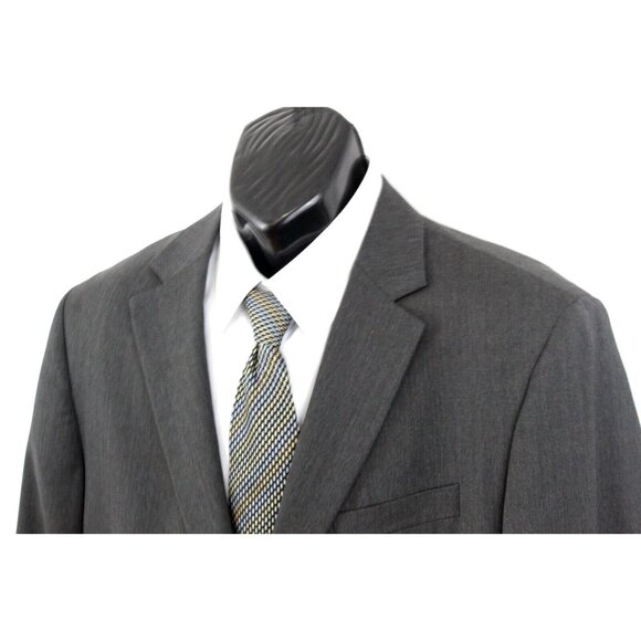 Banana Republic Men Jacket Blazer Sport Coat 2 Button Wool Canada Gray Sz 44 R - Picture 6 of 16
